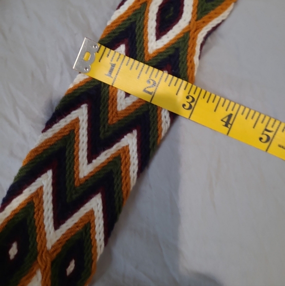 Boho crochet and woven bag colorful artsy everyday casual beachy Tote - Picture 7 of 12